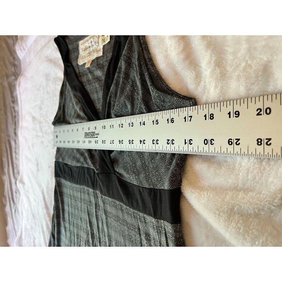 Aventura Womens Gray Black Patterned Sleeveless A-Line Dress Size Large Stretch - Picture 5 of 11